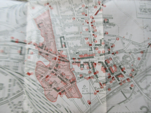 SELTENE 1917 Linse aus dem Ersten Weltkrieg, Frankreich Stadtplan Karte, 1. Armee HDQTRS, kanadischer Offizier gebraucht - Bild 10 von 16