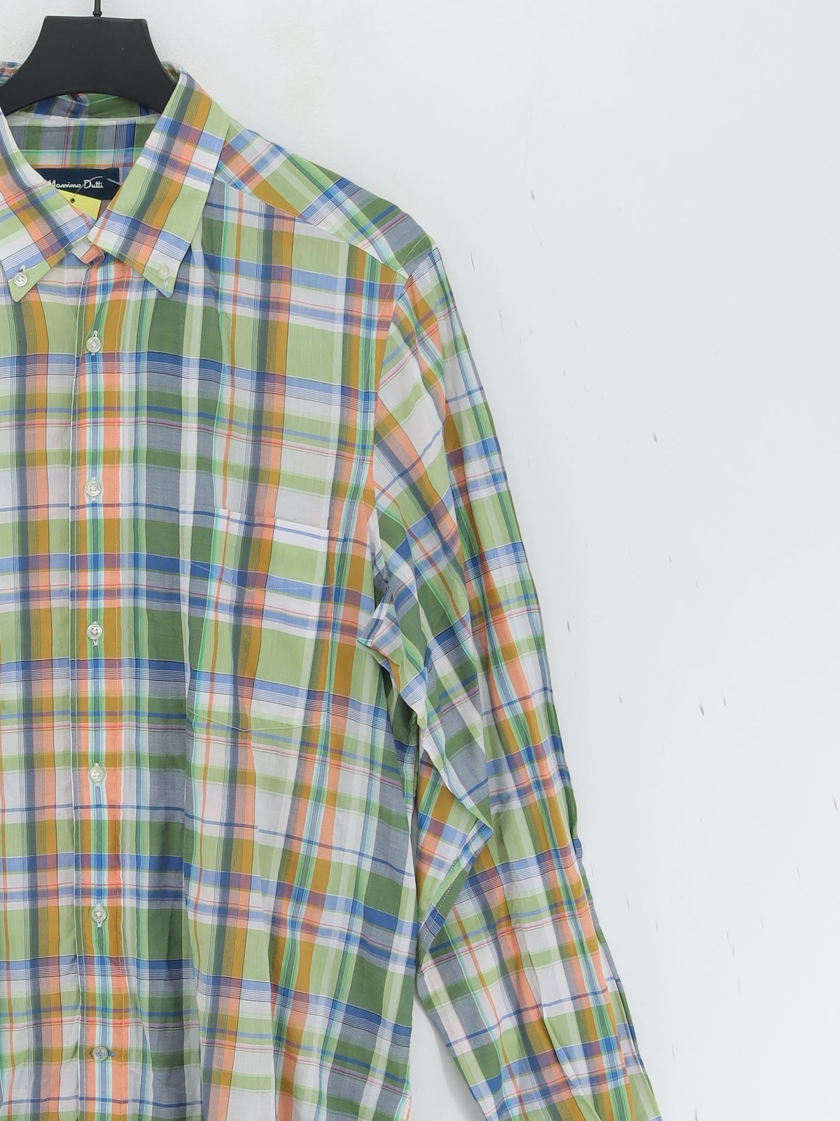 ALTRA Massimo Dutti Camicia Uomo L Multi Scacchi 100% Altro Basic