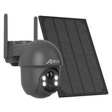 ANRAN Outdoor Wireless Solar Security Camera Wifi 360 PTZ Battery Powered Audio