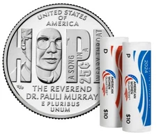 2024 P&D Reverend Dr. Pauli Murray American Women Quarter 2 Coin Set