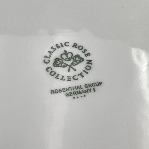 Rosenthal Sanssouci White Classic Rose Dinner Plate 10-7/8" Gold Trim - Used - Picture 7 of 9