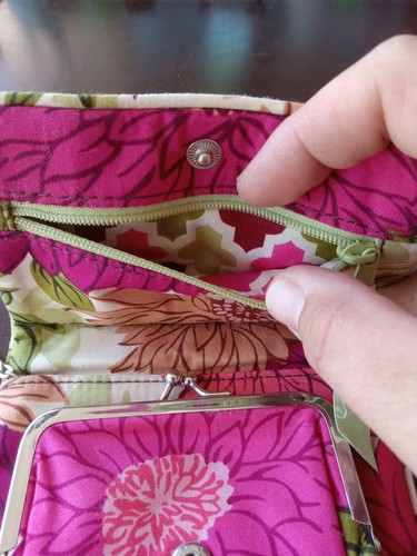Vera Bradley Wallet, Flower Print, Multicolor - Picture 4 of 6