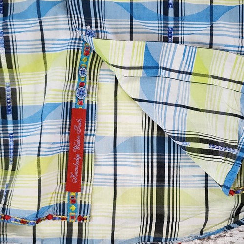 Herren Robert Graham Hemd mit Knopfleiste Größe Large Mehrfarbig Blau Grün - Bild 8 von 8