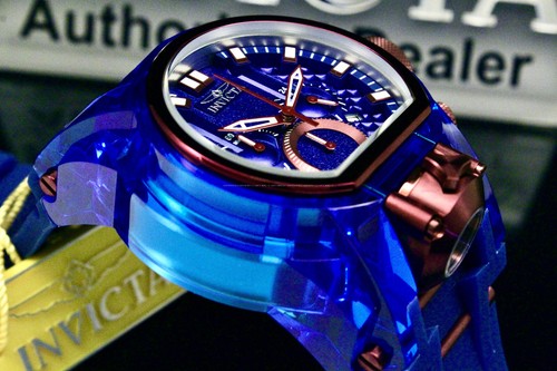 NEW Invicta 45.5mm BOLT ZEUS MAGNUM Chronograph Blue Dial DUAL MOVEMENT Watch - 第 6/11 張圖片