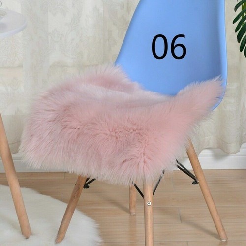 Faux Wool Fur Carpets Warm Doormat Floor Rugs Living Room Sofa Plush Carpet Cosy - Picture 12 of 23