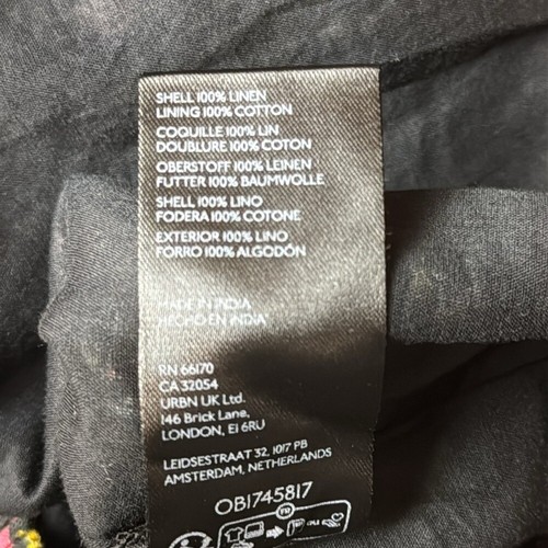 Top donna Anthropologie in lino asimmetrico monospalla nuovo con etichetta - Foto 7 di 10