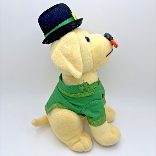 Bastón de Levantamiento Día de San Patricio Peluche Perro Cachorro Edición Limitada 9" - Imagen 2 de 7