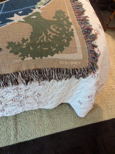 Walt Disney World Mickey Mouse Globe Four Parks Tapestry Throw Blanket - 50"x60" - Picture 4 of 10