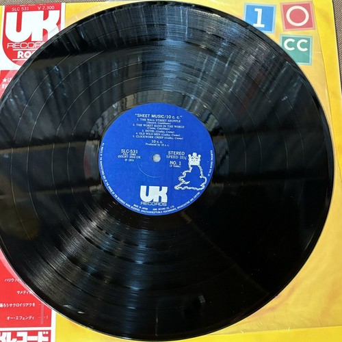 10cc Sheet Music JAPAN LP RECORD SLC 53 OBI + INSERT 1974 issue Godley & Creme - Picture 3 of 12