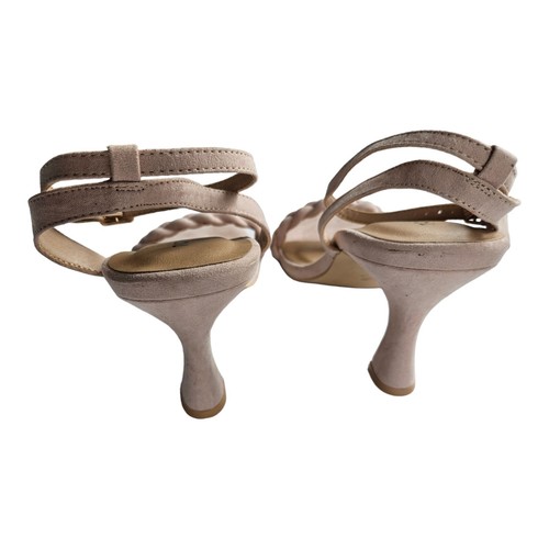 Sandalias de tacón medio trenzadas Torrid Nude Rubor para mujer talla 10 WW ancho extra ancho - Imagen 7 de 11