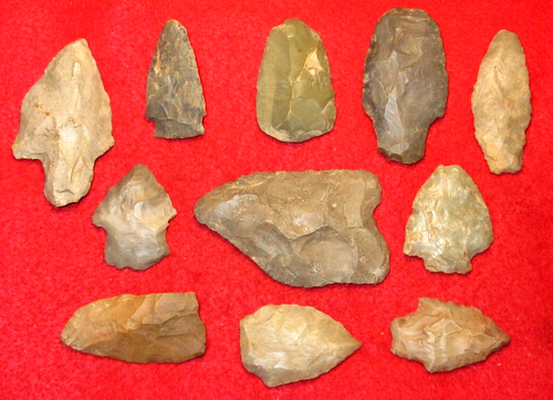 Authentic Native American artifact arrowhead 11) Tennessee artifacts points BN22