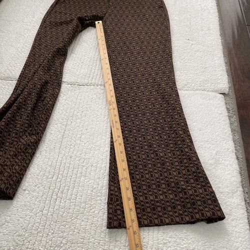 Pantalón Cabi Director Para Mujer Talla 6 Marrón Negro Tejido Acampanado Bolsillos de Carrera - Imagen 12 de 14