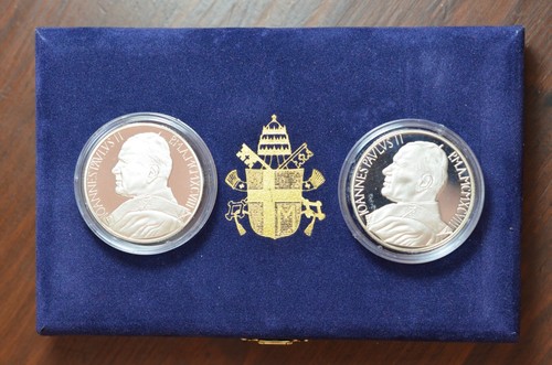 VATICANO -AG/ DITTICO 10000 LIRE 1998 VERSO L' ANNO SANTO PROOF argento - Picture 2 of 2