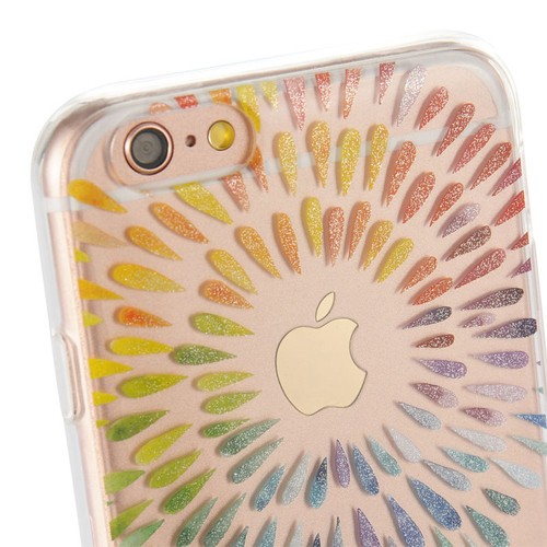 Soft Flexi Slim Body Fit Case Candy TPU Watercolor Cover for iPhone 6/6s/Plus - Picture 24 of 37