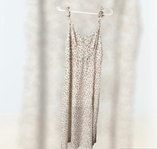 Romesa Boho beige floral maxi dress size large