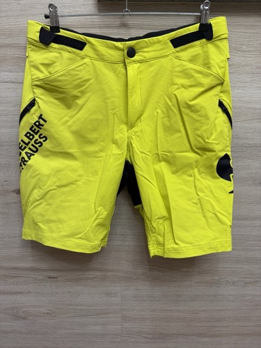 Engelbert Strauss Yellow Cargo Lightweight Stretch Shorts Mens Size EU 52 US 36R