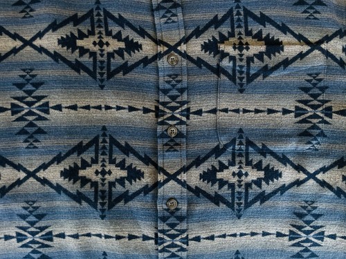 PENDLETON Men’s Marshall Super Soft Southwestern Shirt, Trapper Peak Blue, XL - Picture 4 of 4