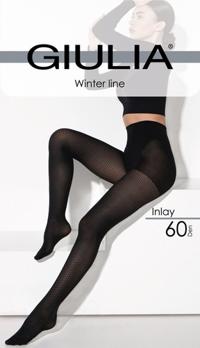 Giulia Inlay model 8 single weave polyamide pantyhose tights with shorts 60 Den - Picture 3 of 15
