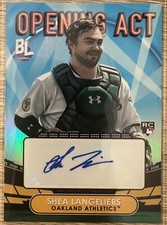 2023 TOPPS BIG LEAGUE SHEA LANGELIERS OPENING ACT RC AUTO #OAA-SL ATHLETICS!