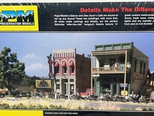 POPA WHEELIES " BIKER BAR " SALOON  DESIGN PRESERVATION GOLD - HO Scale NEW KIT