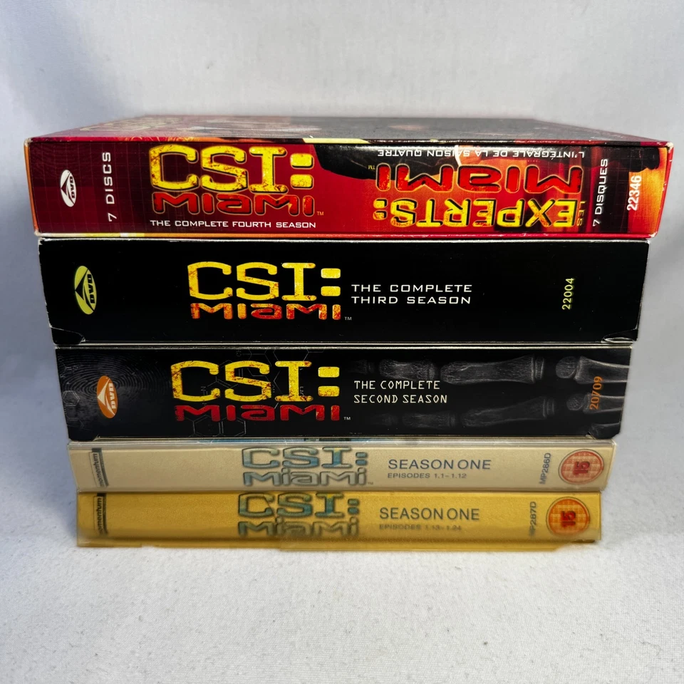 CSI Miami Season 1-4 DVD Box Sets PAL/NTSC Region 1/2 Free Postage - Image 2 of 4