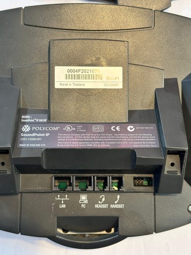 POLYCOM SOUNDPOINT IP 500 VOIP BUSINESS DISPLAY TELEPHONE 2201-11500-001 - Picture 3 of 4