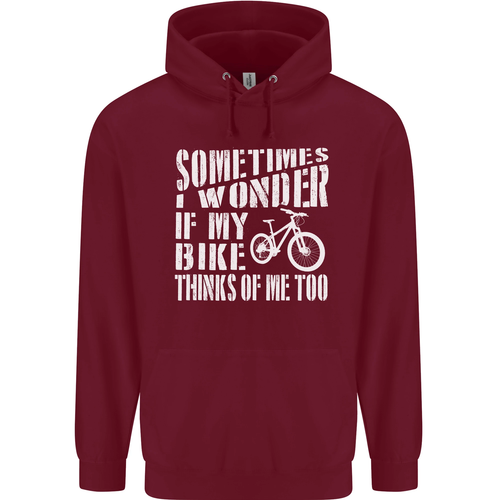 Cycling I Wonder If My Bike Bicycle Cyclist Childrens Kids Hoodie - Picture 24 of 68