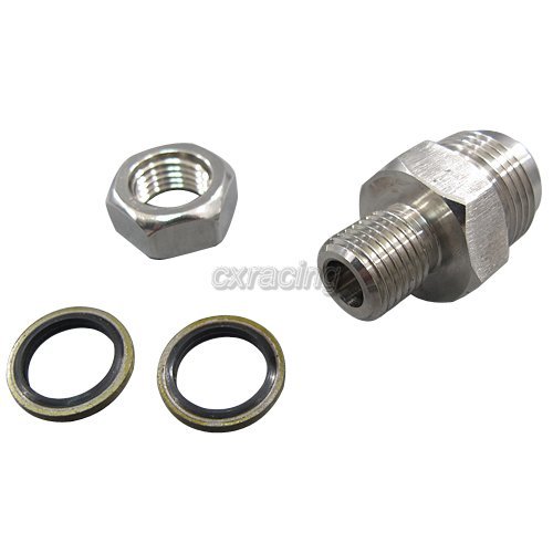 Enchufe/adaptador de retorno de drenaje para sartén de aceite CXRacing AN10 Bung Turbo T3 T4 T04E T6 - Imagen 1 de 1