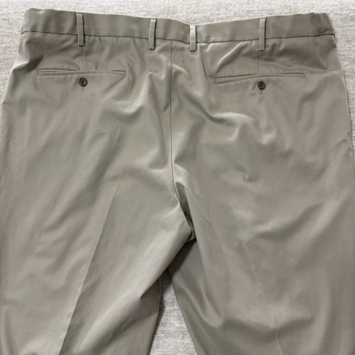 Dockers Flat Front Classic Fit Mens 100% Cotton Dress Pants WPL-423 Tan 46 X 30 - Picture 8 of 8