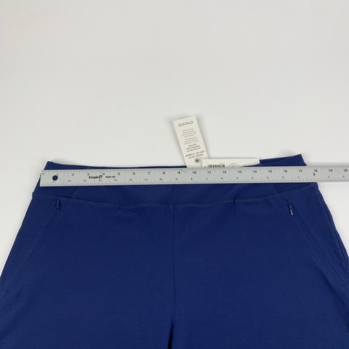 Chico's Zenergy Strick DUNKELBLAU Gr. 2R (US 12) Stretchbund Hose UPF 50 Reißverschlusstaschen - Bild 5 von 12