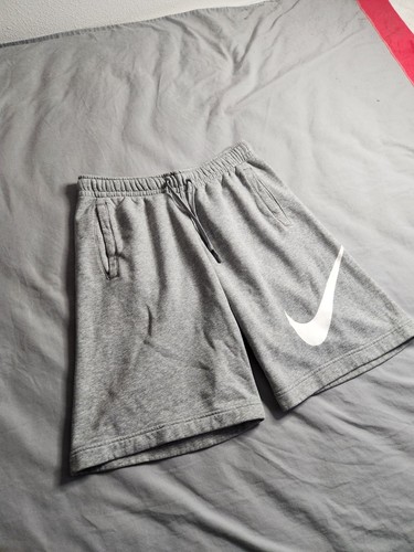 Nike Sportswear Club Fleece Shorts Herren Größe Medium Hellgrau 843520-063 Neu - Bild 2 von 8
