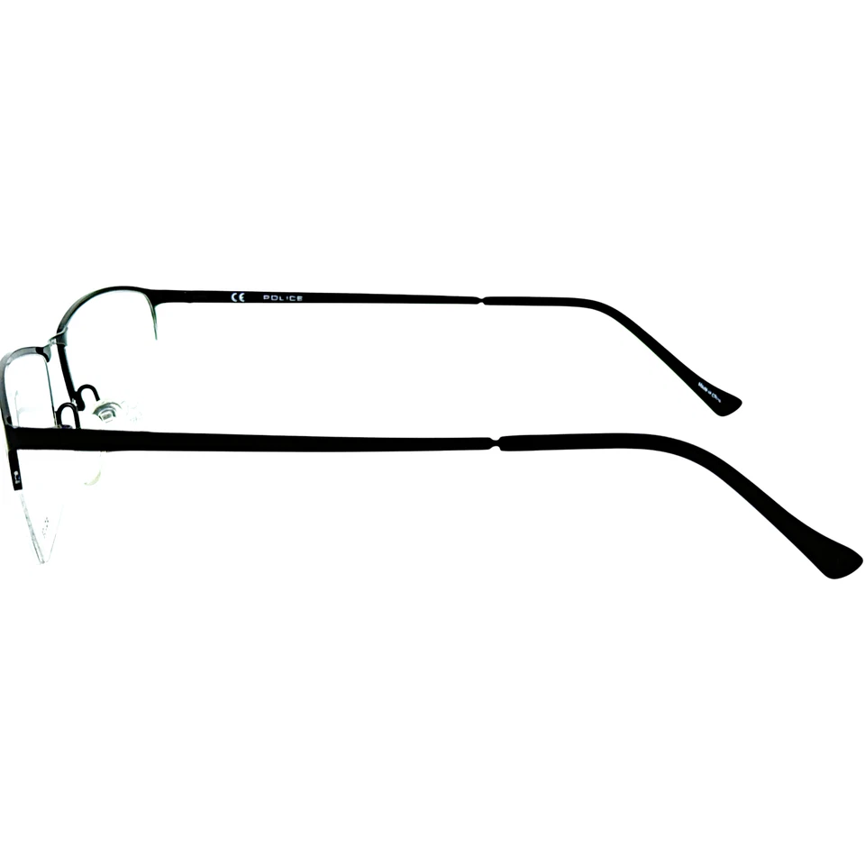 Marco de gafas Police VPL244 para hombre semi sin montura 0531 negro semi mate 56-18 Foto 4 de 4
