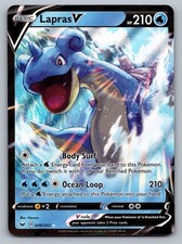 Pokemon TCG Sword & Shield Lapras V #49 Holo