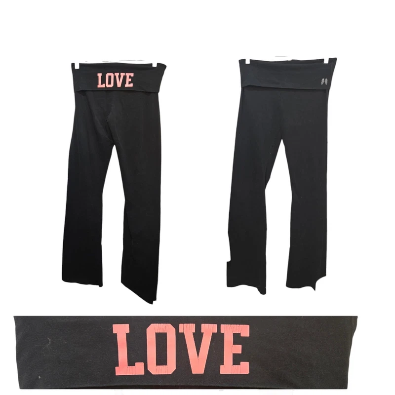 victoria-secret-vs vintage foldover flare solid pants