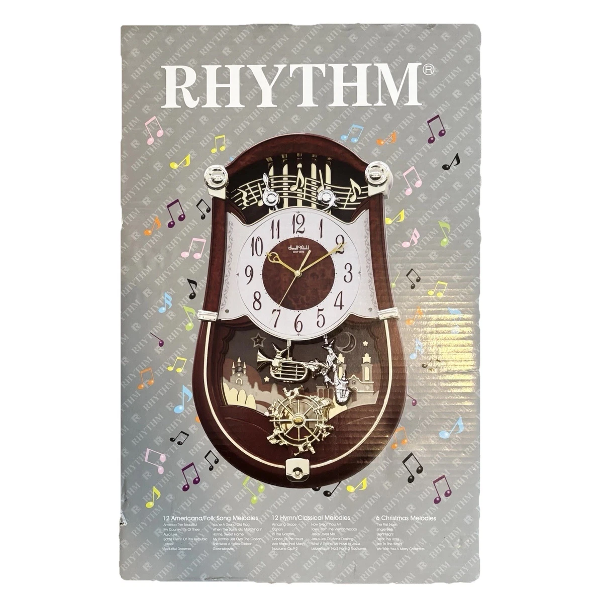 Rhythm Analog Wall Clocks with Chimes for sale | eBay