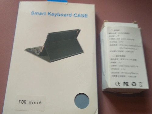 Bluetooth Keyboard and Mouse Case iPad Mini 7/Mini 6  Round Key & Pencil Holder - Picture 7 of 10