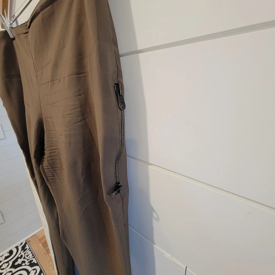 GIANNI VERSACE Pantalón Mujer Cremallera Vintage Años 90, Talla 44, Hecho en Italia Foto 3 de 4