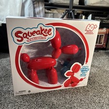 NEW SQUEAKEE THE BALLOON DOG PET - RED