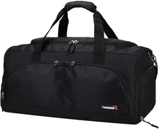 Large Sports Holdall Duffel Bag in Black