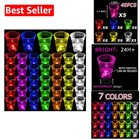 40 Pack Glow Party Cups - 16oz Neon Plastic Favors for Every Celebration