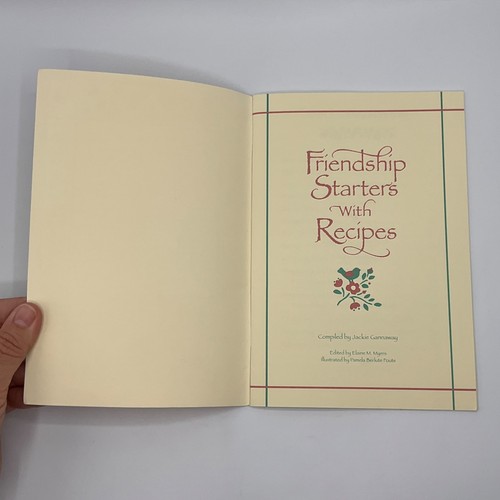 Friendship Starters With Recipes Jackie Gannaway 1994 Cook Book Kitchen Craft - Foto 2 di 7