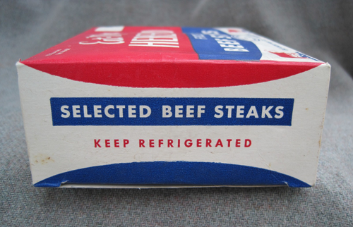 ¿De colección años 50-60? CAJA DE FILETES CONGELADOS HEREFORD COMAT-MORE MEAT CO. AMARILLO TEXAS - Imagen 8 de 9
