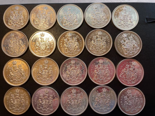 Canada 1965 Proof Like Silver Half Dollar Roll (20 ProofLike Uncirculated coins)