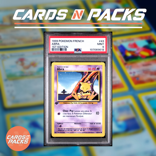 Carte Pokemon Abra 43/102 Set de Base Edition 1 PSA 9 MINT 🇫🇷 - Picture 1 of 2