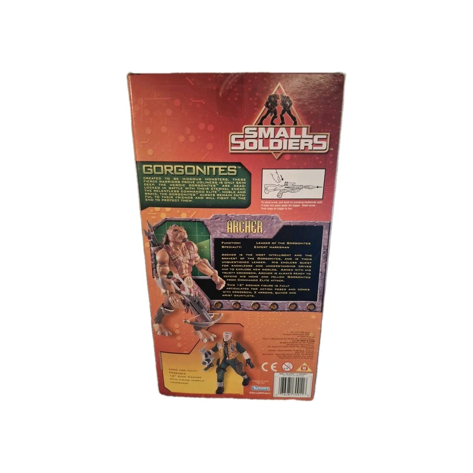 Boneco de ação 1998 vintage Small Soldiers Archer posável Gorgonite 12 polegadas Hasbro - Imagem 2 de 4