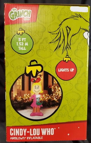 The Grinch, Cindy Lou Who & Max 5 Fuß Weihnachten luftgeblasene Schlauchboote - Bild 17 von 18