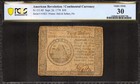 1778 $50 Continental Currency Note Fr.Cc-85 American Revolution Pcgs 30 Vf (780)
