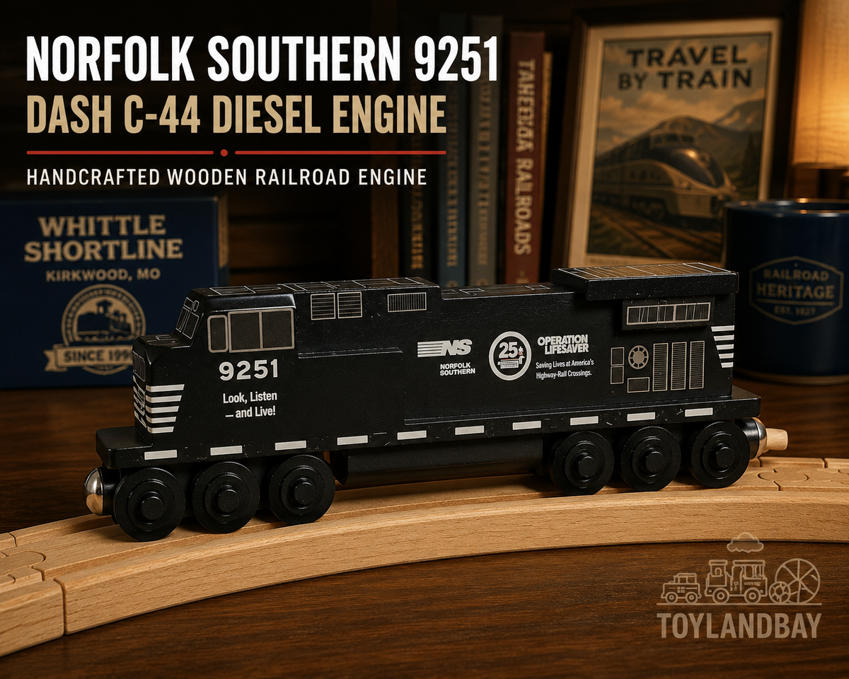 Wooden Whittle Shortline Railroad NORFOLK SOUTHERN 9251 DASH C-44