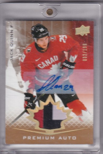 2021-22 Upper Deck Team Canada Juniors Patch Autograph #14 Jack Quinn U20 32/199 - Bild 1 von 2