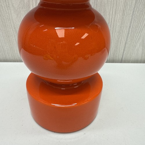 Pino Spagnolo Sicart Era ORANGE ITALY 0049 Ceramic Vase 1970s 12.75" - Picture 9 of 22